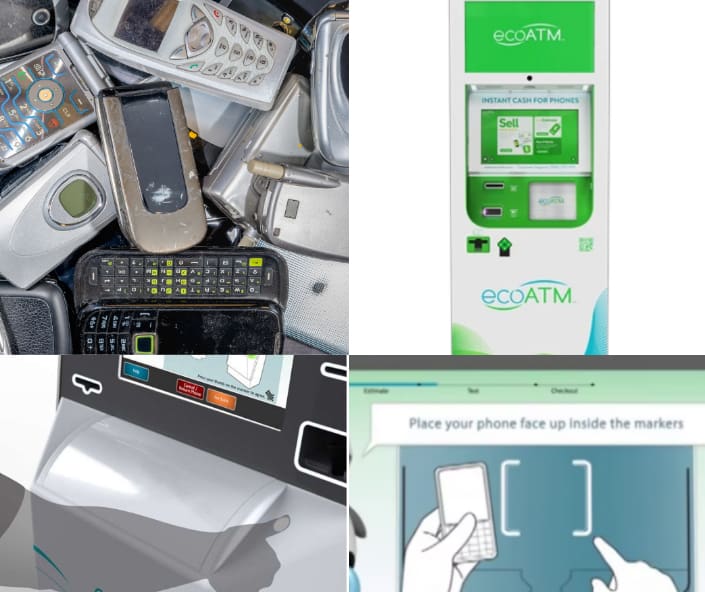 EcoATM Mobile Phone Recycling grid